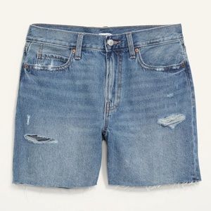 Old Navy slouchy straight 5 inch inseam denim shorts